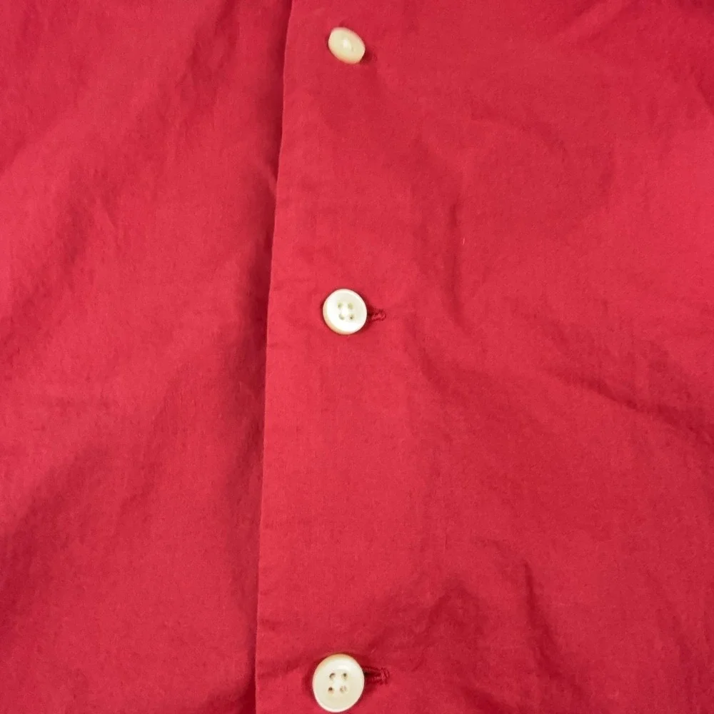 Polo Ralph Lauren Shirt Mens XL Red Short Sleeve Button Up Classic Fit